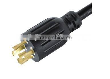 NEMA L14-30P locking electric generator power cord plug with cUL approval