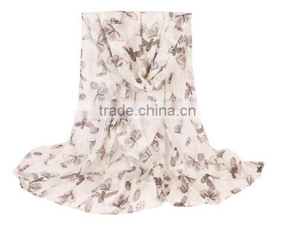 >>SW16739 fashion New butterfly printed shawl scarf/#