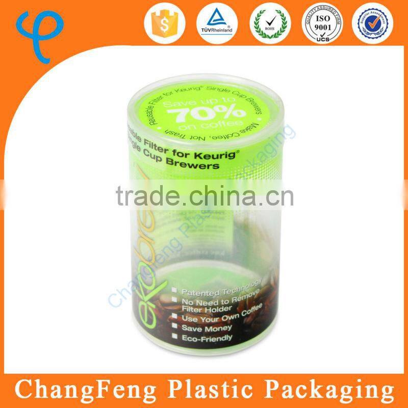 Customized Printing Plastic Cylinder Packaging Box for Food