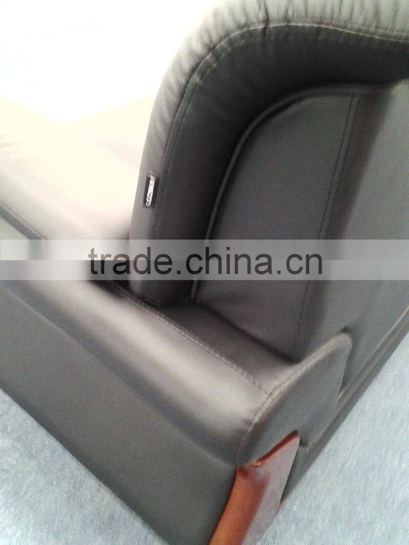 Modern design office sectional genuine leather sofa 1+3 seats OEM factory in China