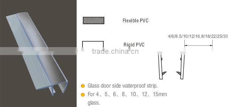 For 4 / 5 / 6 / 8 / 10 / 12 /15 mm Glass Waterproof Rubber Strip Sliding Door Seal