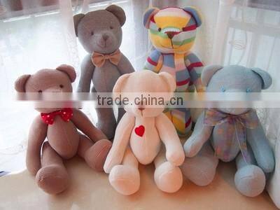 alibaba Wholesale popular good quality teddy bear toy knit promotional gift