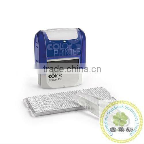 Popular Crystal rubber handle flash stamp