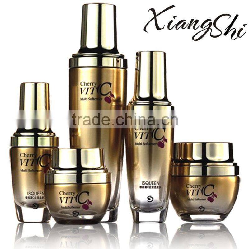 cosmetic lotion bottle and jar glass container