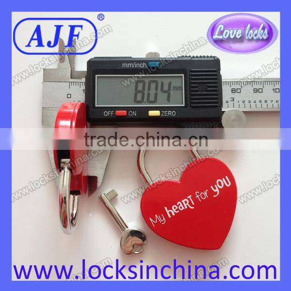 AJF Colorful love heart locker for 2015 valentines day