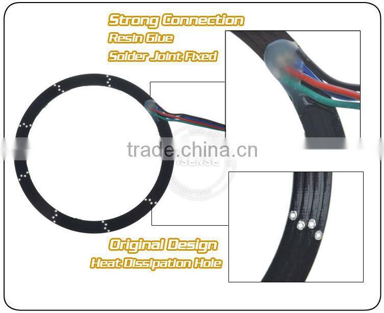 Epistar chips 5050 smd White PCB 40mm full circle toyota angel eyes headlight