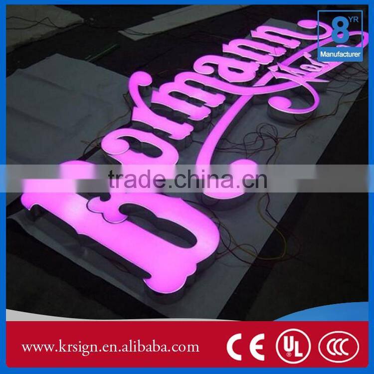 acrylic alphabet letter sign with led light free shipping for bulk order