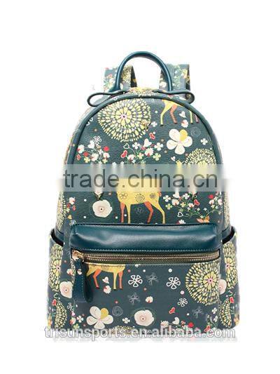 customized korean style backpack with computer layer for younger