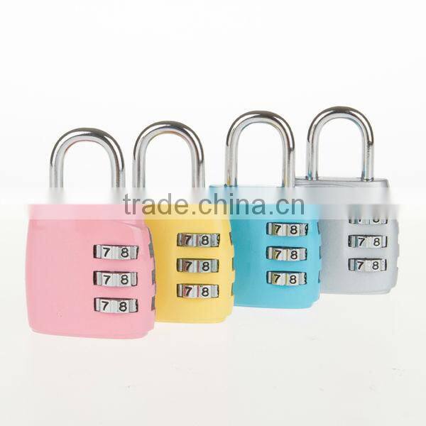 4 colors 3 digits metal combination locks