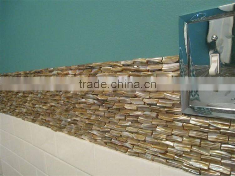 beauty natural dream color freshwater shell teeth mosaic wall tile seller