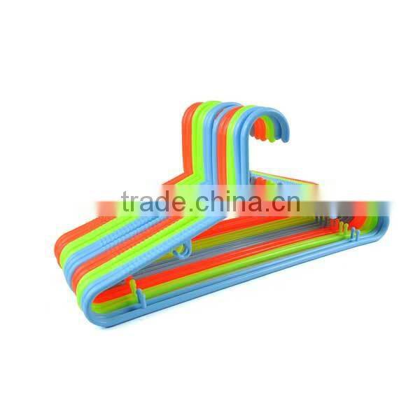 Stock Hanger for Sale in China 5 Color For Laundry Use Plastic Hanger