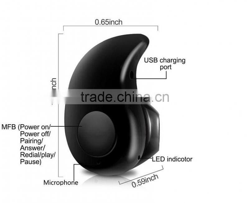 Smallest Bluetooth Headset S530 Bluetooth 4.0 EDR In-Ear Earphone
