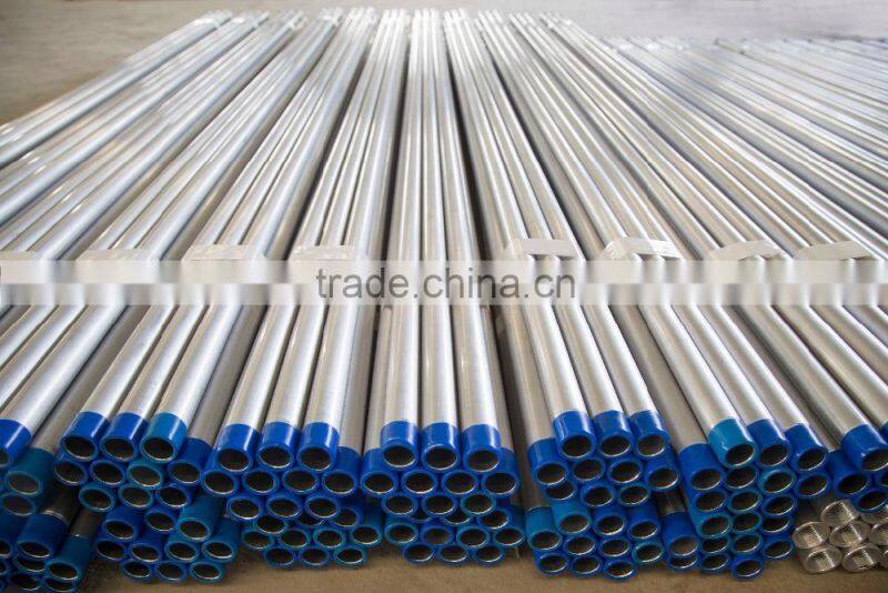 aluminum round tube with threaded pipe fittings