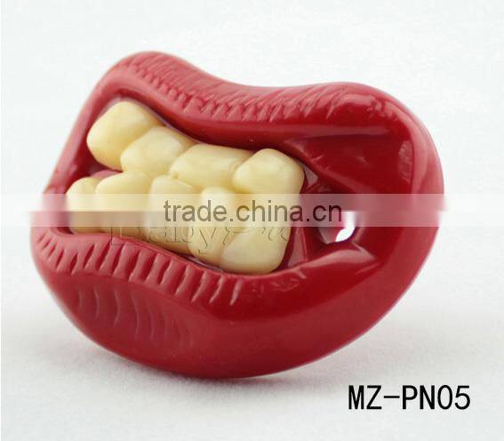 Babypro China Supplier Promotional Nipple Baby Toys Teeth Shape Food Grade Silicone Pacifier With EN1400 Test
