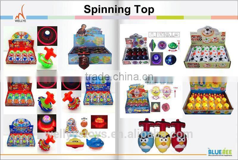 Best sell plastic spinning top toy spinning top with light music light up spinning top China Manufacturer