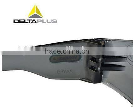 Smoke soft flat spatula type arms with helmet polycarbonate glasses