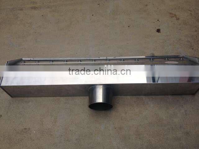 Aluminium alloy stainless steel air knife for use with compressed air