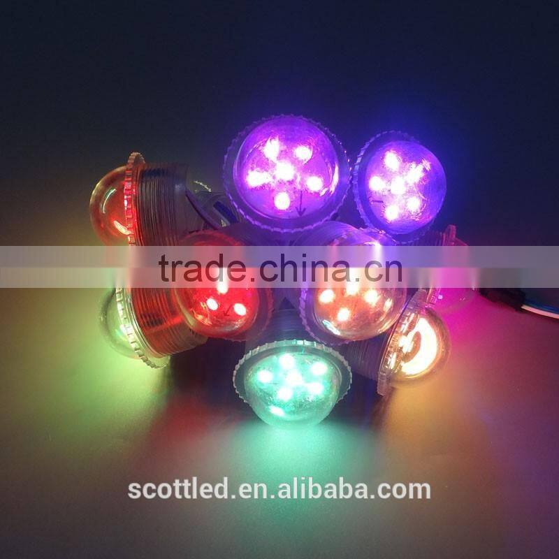 waterproof 35mm 6pcs digital addressable outdoor computer controlled led display pixel dot light