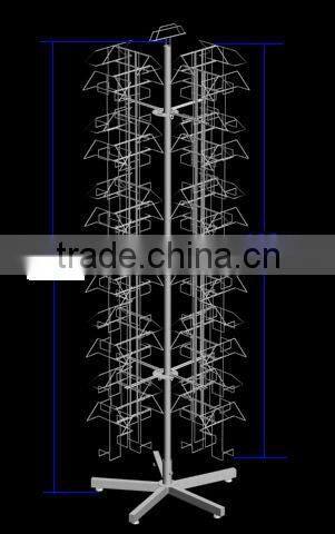 Eco-friendly floor rotating frames display stand with good price