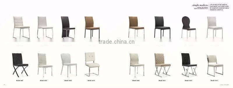 Top Selling Upholstered Stainless Steel Dining Chairs for Home Used HZ621-3