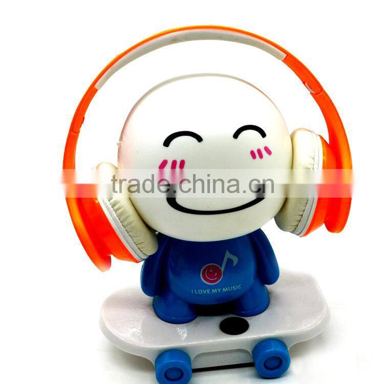 Hot selling new model cell phone accessories super bass stereo headphone sports headset in orange white