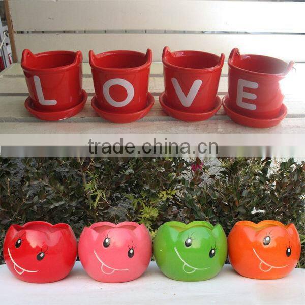 butterfly design ceramic flower pot painting designs