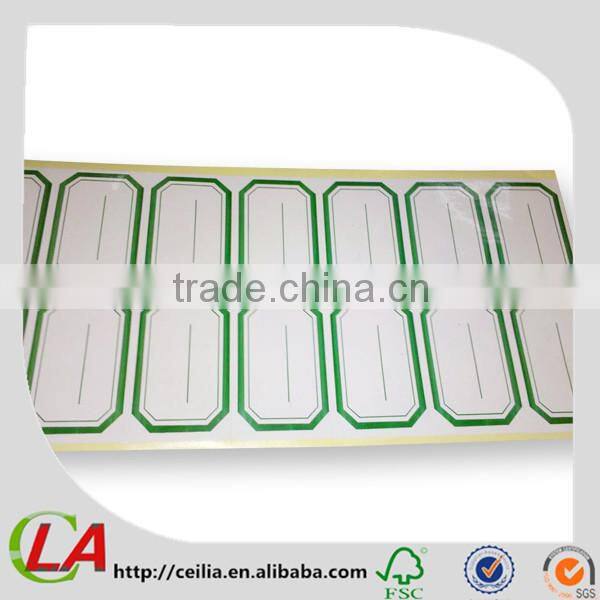 OEM Printable Kiss Cut Paper Sticker Label