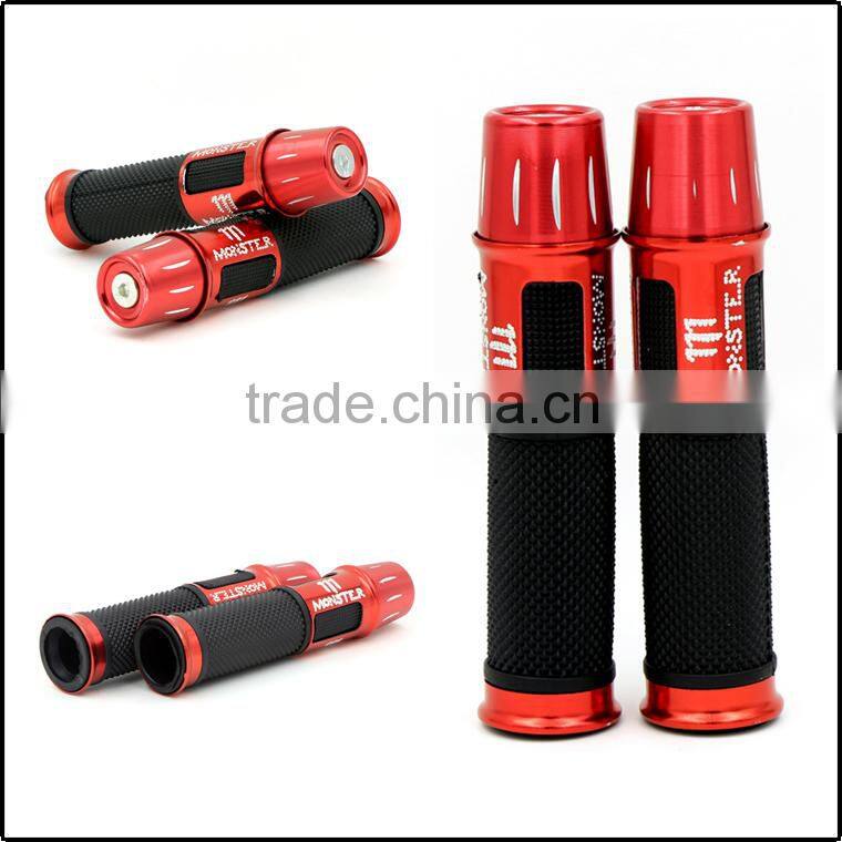 Red Motorcycle handlebar grip BT-A1 ends
