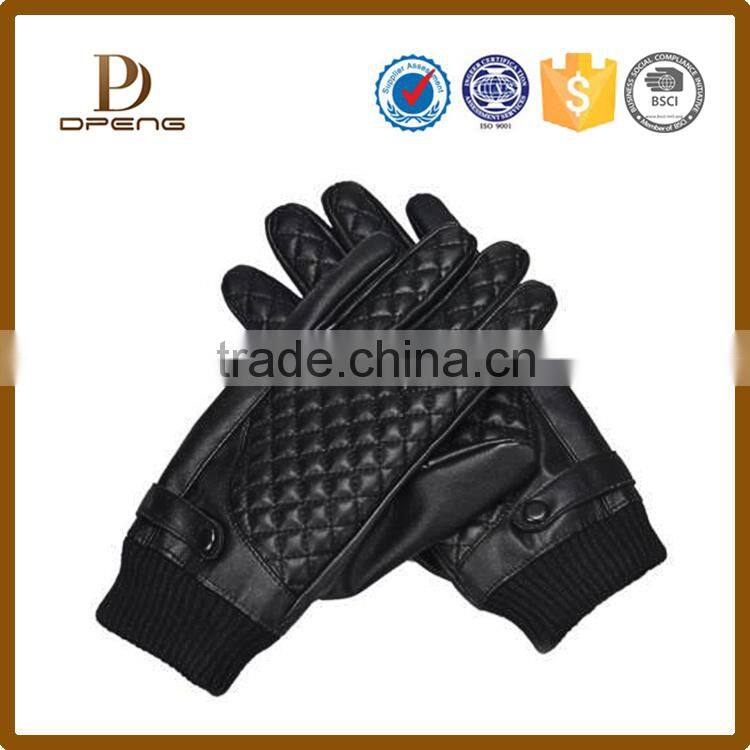 Wholesale custom mens leather driving gloves with Touch screen capability