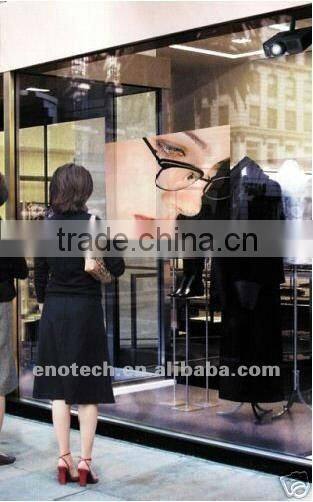 door to door marketing products transparent/ holographic rear projection screen film