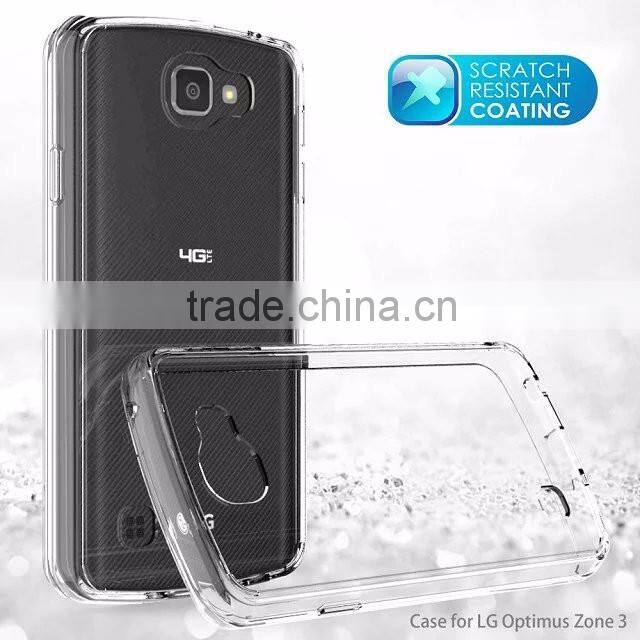 Samco New Fashion Shockproof Scratch Resistant Clear Defender Armor Case For LG K4