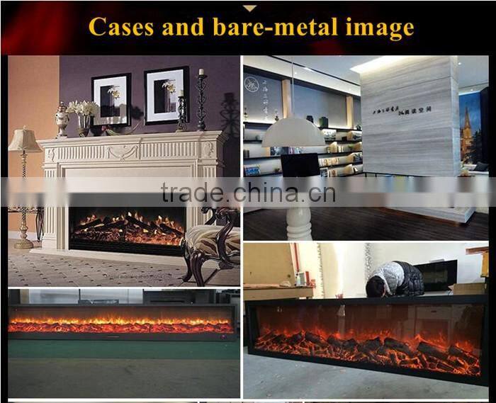 fake flame electric fireplace with led light