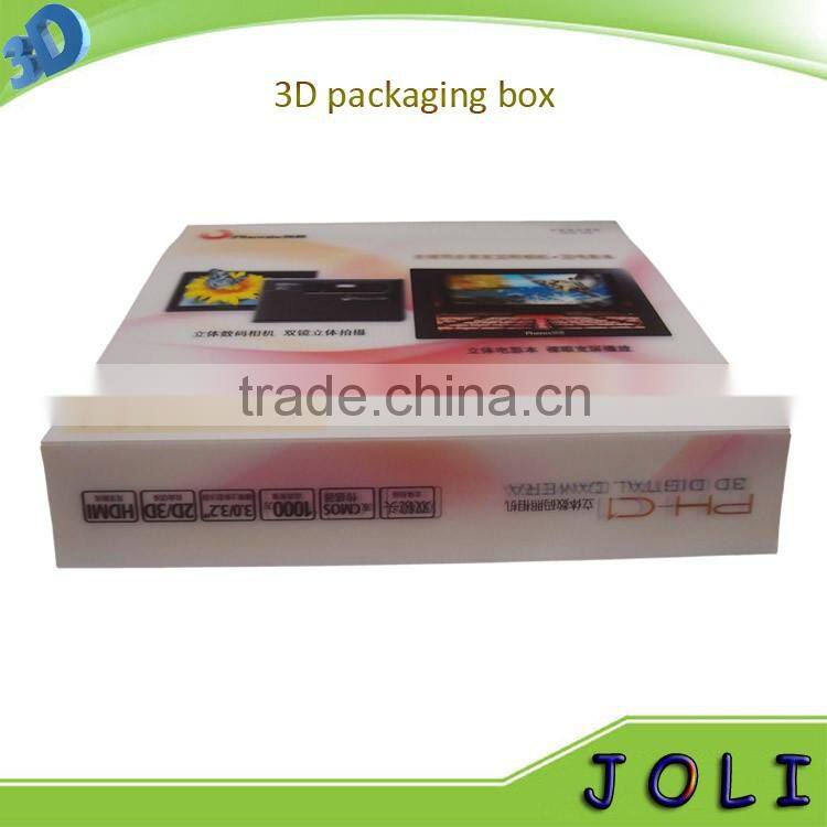 factory sale beverage handmade feature 3D plastic PET rectangular packaging box