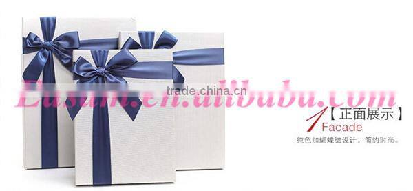 Wholesale custom gift packaging box rectangle shape hard paper gift box design