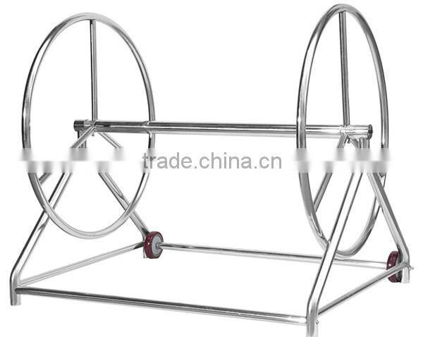 Stainless steel lane rope collector car lane line storage reel for swimming pool