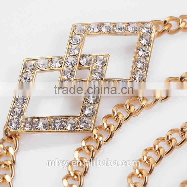 Hot fix rhinestone chain of rhinestone belt Brightness F1-80127