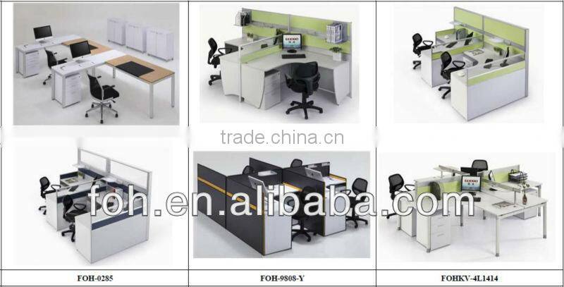 Office Staff Partition with Manager Seat (FOHBM-4L1414T-D)