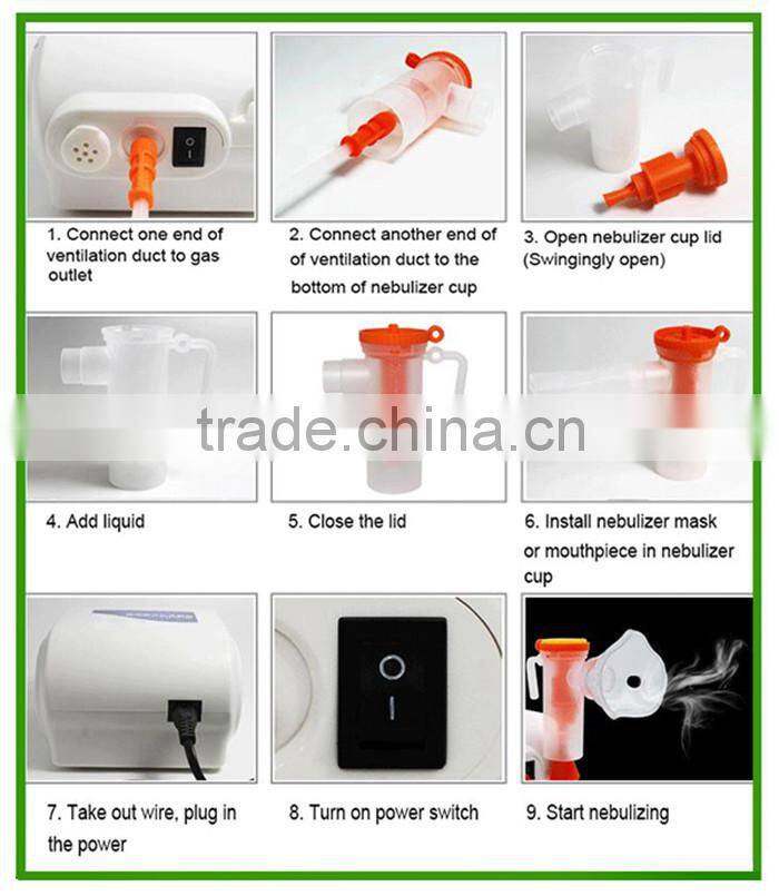Low Noise High Efficiency Piston Compressor Nebulizer Prices, Mini Portable Nebulizer Machine