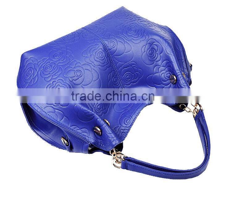 Soft Rose Tote Bag Metal Chain Connected Shoulder Strap Famous Designer Handbag