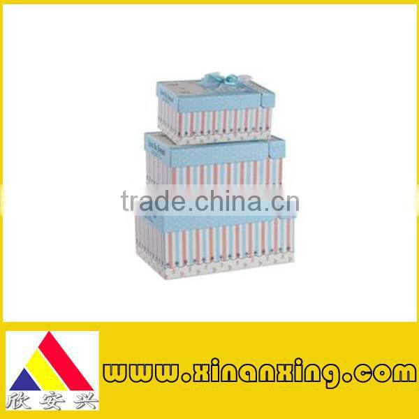 custom made blue paper box for cake