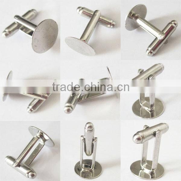 Shenzhen make shiny nickle cufflink | cufflinks cheap price wholesale