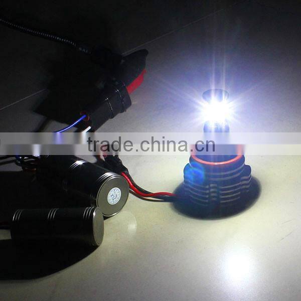 No error canbus led headlight 80w 8leds h8 led angel eyes for bmw e60