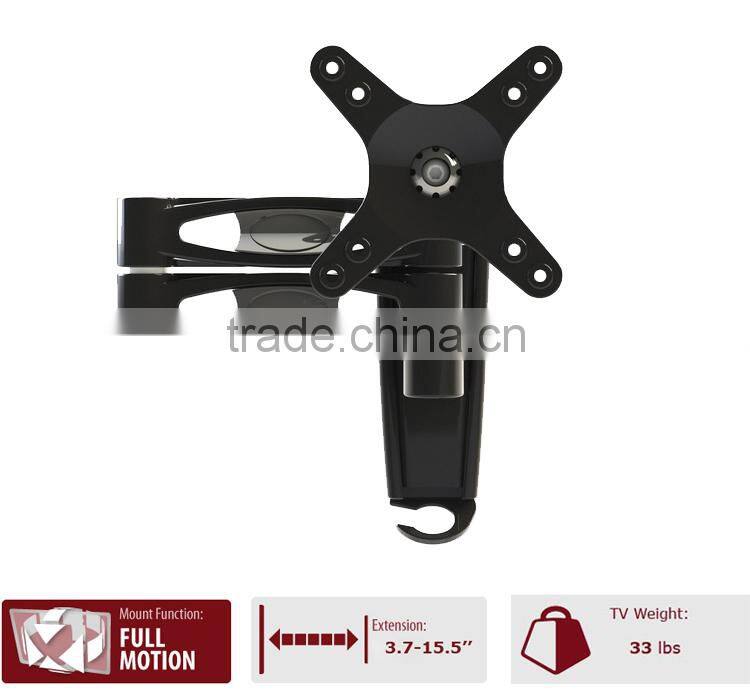 Vesa Lcd Led Adjustable Computer Monitor Tv Sliding Full Motion Desk Stand Swivel Mount Bracket