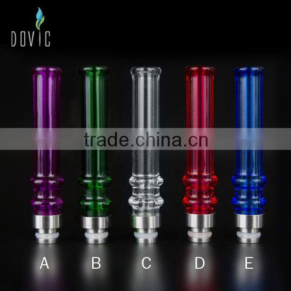 22 mm /28.5 mm base size wide bore colorful glass drip tips