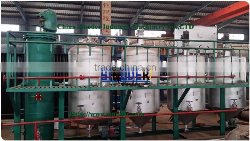 SINODER Edible Cooking Oil Refinery Plant sunflower oil processing machine edible oil refinery plant sesame