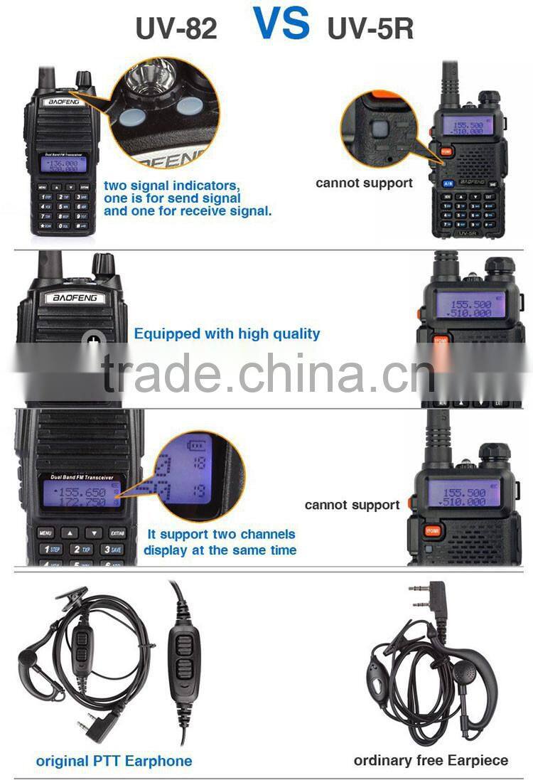 BAOFENG 8 Watt Cheap Vhf Uhf Two Way Radio 2 Way Radio Baofeng UV-82