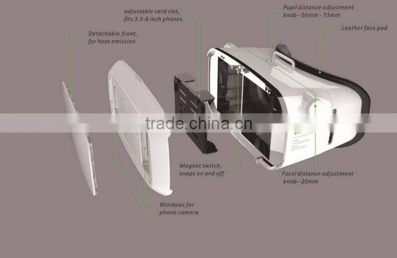 Vr Shinecon 3d Glasses For Pc Games/movies/xbox With Blue Tooth Remote Vr 3d Glasses Virtual Reality