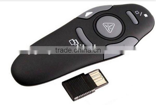 Stock Wireless Presenter with Red Laser Pointers Pen USB RF Remote Control PPT Powerpoint Presentation Newest