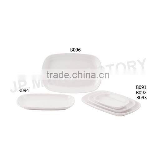 Round White Melamine flat plate A5 material B128
