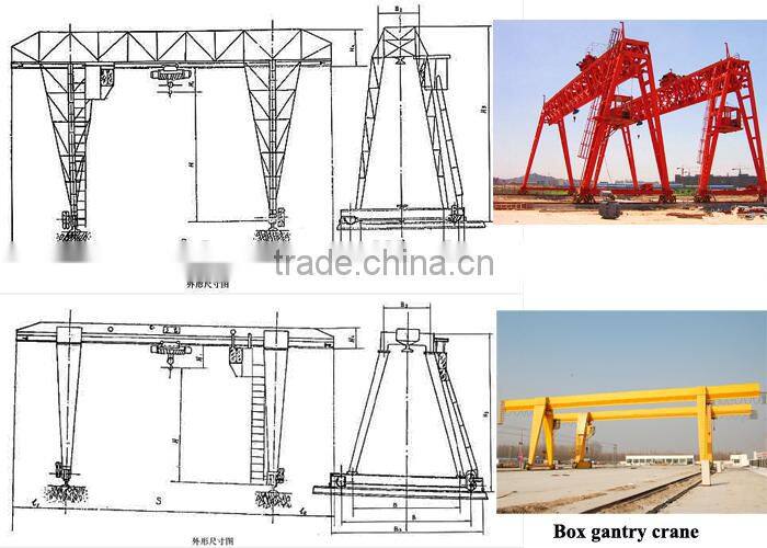 CE, ISO certified frame type single girder gantry crane